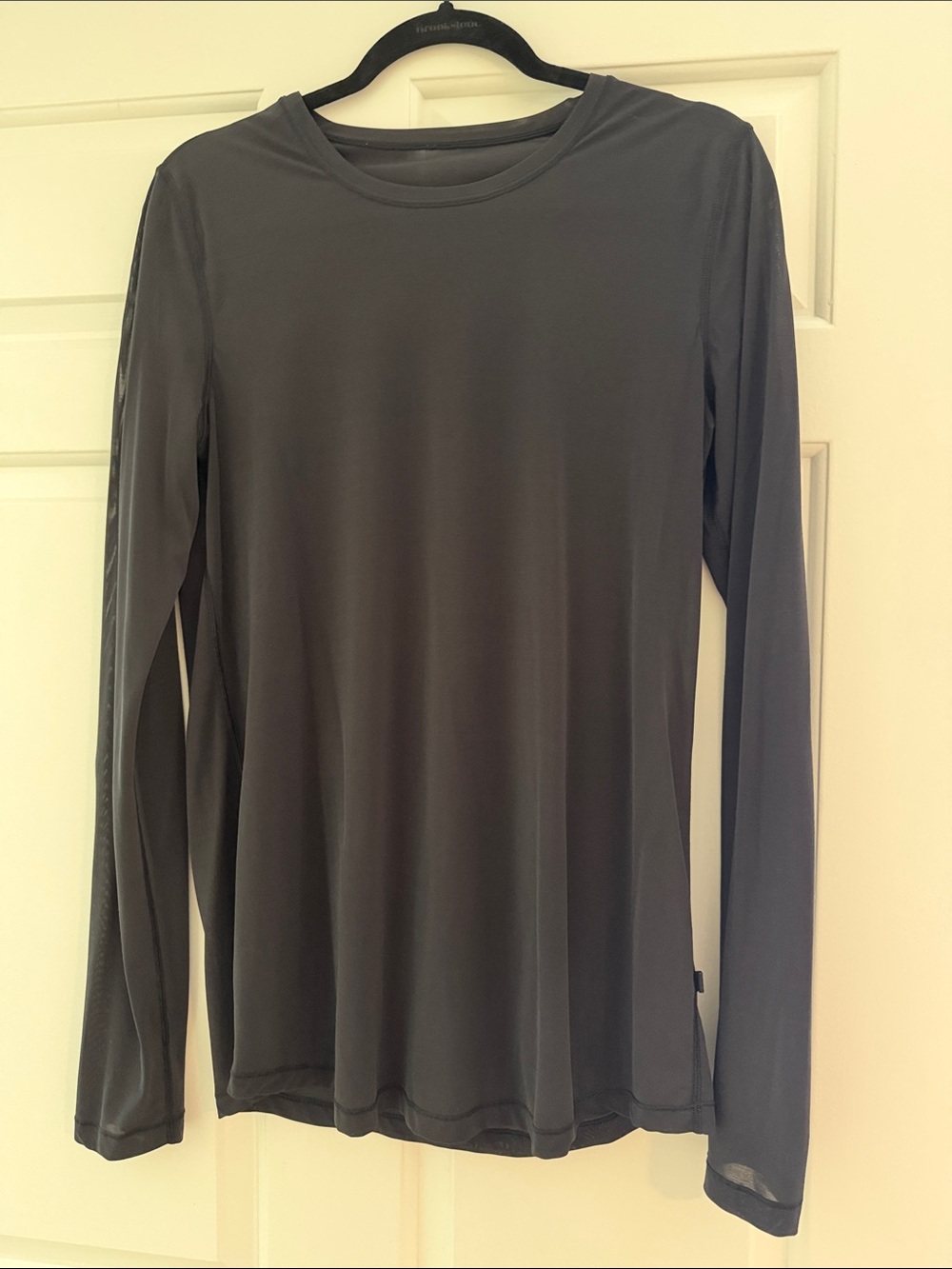 Mesh long sleeve top